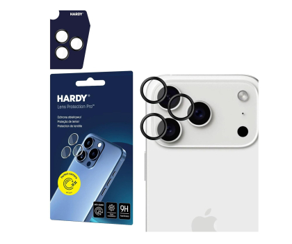 Szkło i folia ochronna 3MK HARDY Lens Protection Pro Black do iPhone 17 Pro/17 Pro Max 5903108664271